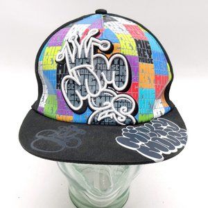 Disney Mickey Mouse Graffiti Flat Brim Hat